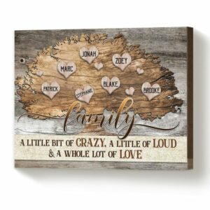 Custom Name Family Tree Canvas Personalized Family Tree Gift Best Christmas Gift For Family 4