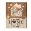 Custom New Home Gifts Location Map Print, First Home Gift For Couple, Housewarming Gift