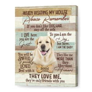 Custom Pet Canvas Please Remember They Love Me Best Personalized Gifts For Everyone 1
