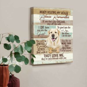 Custom Pet Canvas Please Remember They Love Me Best Personalized Gifts For Everyone 5