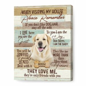 Custom Pet Canvas Please Remember They Love Me Best Personalized Gifts For Everyone 6