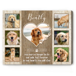 Custom Pet Memorial Photo Collage Canvas, Gifts With Your Pet Picture, In Memory Of Pets Gifts