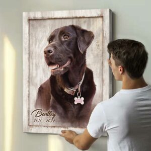 Custom Pet Portrait, Pet Portrait Painting, Pet Portrait From Photo, Pet Picture On Canvas