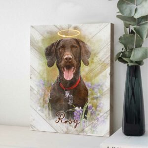 Custom Pet Portrait Watercolor Dog Memorial Gifts Gift For Someone That Lost A Pet Best Personalized Gifts For Everyone 2