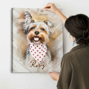 Custom Pet Portrait Watercolor Dog Memorial Gifts Gift For Someone That Lost A Pet Best Personalized Gifts For Everyone 3