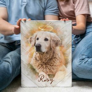 Custom Pet Portrait Watercolor Dog Memorial Gifts Gift For Someone That Lost A Pet Best Personalized Gifts For Everyone 5