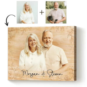 Custom Portrait From Picture, Merging Pictures Together Print, Combine Pictures Into One