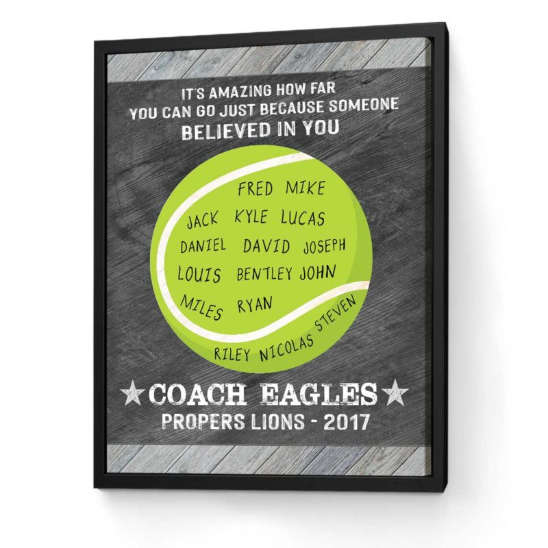 Custom Print Gift For Tennis Coach, Tennis Coach Gift Word Art Canvas , Assistant Coach Gifts Frame Custom Print Gift For Tennis Coach, Tennis Coach Gift Word Art Canvas , Assistant Coach Gifts Frame