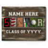 Custom Senior Baseball Letter Art Canvas Print, Class Of 2024 Senior Night Baseball Gifts, Personalized Gifts For Baseball Players – Best Personalized Gifts For Everyone