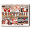 Custom Senior Basketball Collage Gift, Personalized Basketball Gifts For Him, Good Gifts For Basketball Players, Basketball Picture Canvas – Best Personalized Gifts For Everyone