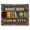 Custom Senior Softball Letter Art Canvas Print, Class Of 2024 Senior Night Softball Gifts, Personalized Gifts For Softball Players – Best Personalized Gifts For Everyone