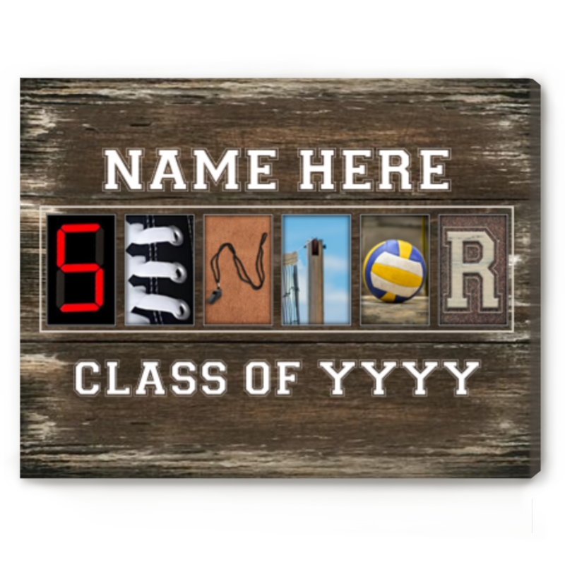 Custom Senior Volleyball Letter Art Canvas Print, Class Of 2024 Senior Night Volleyball Gifts, Personalized Gifts For Volleyball Players - Best Personalized Gifts For Everyone Custom Senior Volleyball Letter Art Canvas Print, Class Of 2024 Senior Night Volleyball Gifts, Personalized Gifts For Volleyball Players - Best Personalized Gifts For Everyone