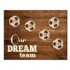 Custom Soccer Family Sign With Names, Soccer Team Gift, Soccer Home Decor, Our Dream Team Print