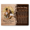 Custom Song Lyrics On Canvas Print, Personalized Music Lyrics Gift For Couple, Song Lyrics With Picture Canvas – Best Personalized Gifts For Everyone