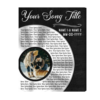 Custom Song Lyrics Photo On Vinyl Record, Song Lyric Wall Art, Best Gift For Him On Anniversary