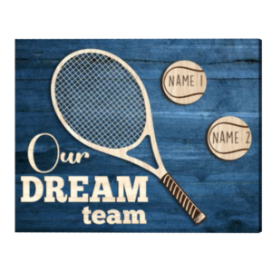 Custom Tennis Family Print With Names, Tennis Sport Home Decor, Tennis Room Sign, Tennis Lover Sign