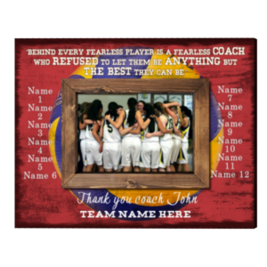 Custom Volleyball Coach Gift Picture Frame, Volleyball Coach Appreciation Gift, End Of The Season Thank You Gift