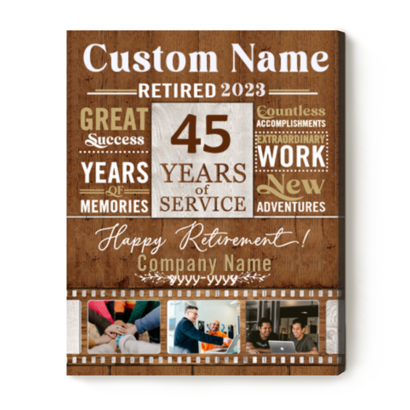 Custom Years Of Service Retirement Canvas, Personalized Retirement Gifts For Coworkers, Boss Appreciation Gift - Best Personalized Gifts For Everyone Custom Years Of Service Retirement Canvas, Personalized Retirement Gifts For Coworkers, Boss Appreciation Gift - Best Personalized Gifts For Everyone