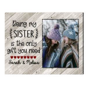 Customized Gift For Sister, Photo Gift For Little Sister, Gifts For Sister