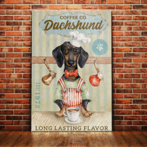 Dachshund Coffee Company Canvas