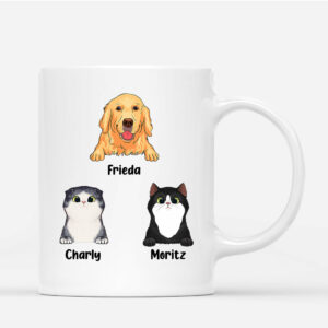 Dans Mon Cœur Pour Toujours – Cadeau Personnalise  Mug Pour Amoureux Des Animaux