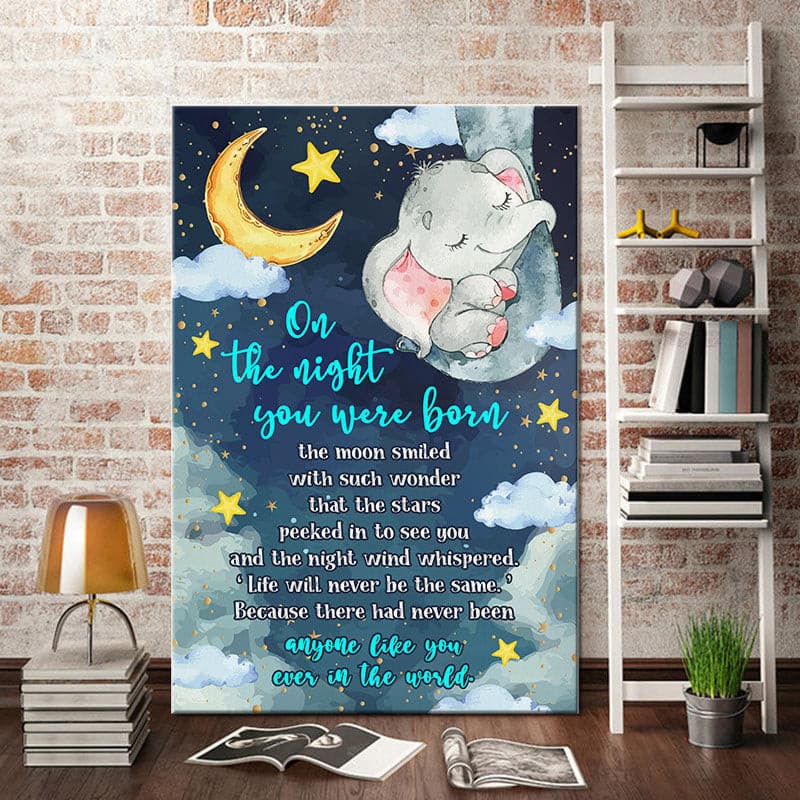 Daughter &-Son Elephant Canvas Daughter &-Son Elephant Canvas