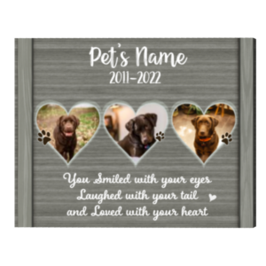 Dog Memorial Gift, Dog Loss Gift, Personalized Dog Memorial Left Pawprints On Our Heart, Dog Loss Gift – Best Personalized Gifts For Everyone