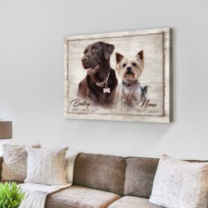 Dog Portrait Painting Turn Pet Photo Into Canvas Art Gift For Dog Mom 5