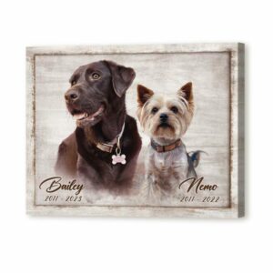 Dog Portrait Painting Turn Pet Photo Into Canvas Art Gift For Dog Mom 6