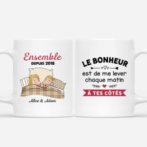 Ensemble Depuis – Cadeau Personnalise  Mug pour Amoureux