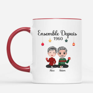 Ensemble Depuis – Cadeau Personnalise  Mug pour Couples Noel