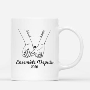 Ensemble Depuis – Cadeau Personnalise  Mug pour CouplesAmoureux