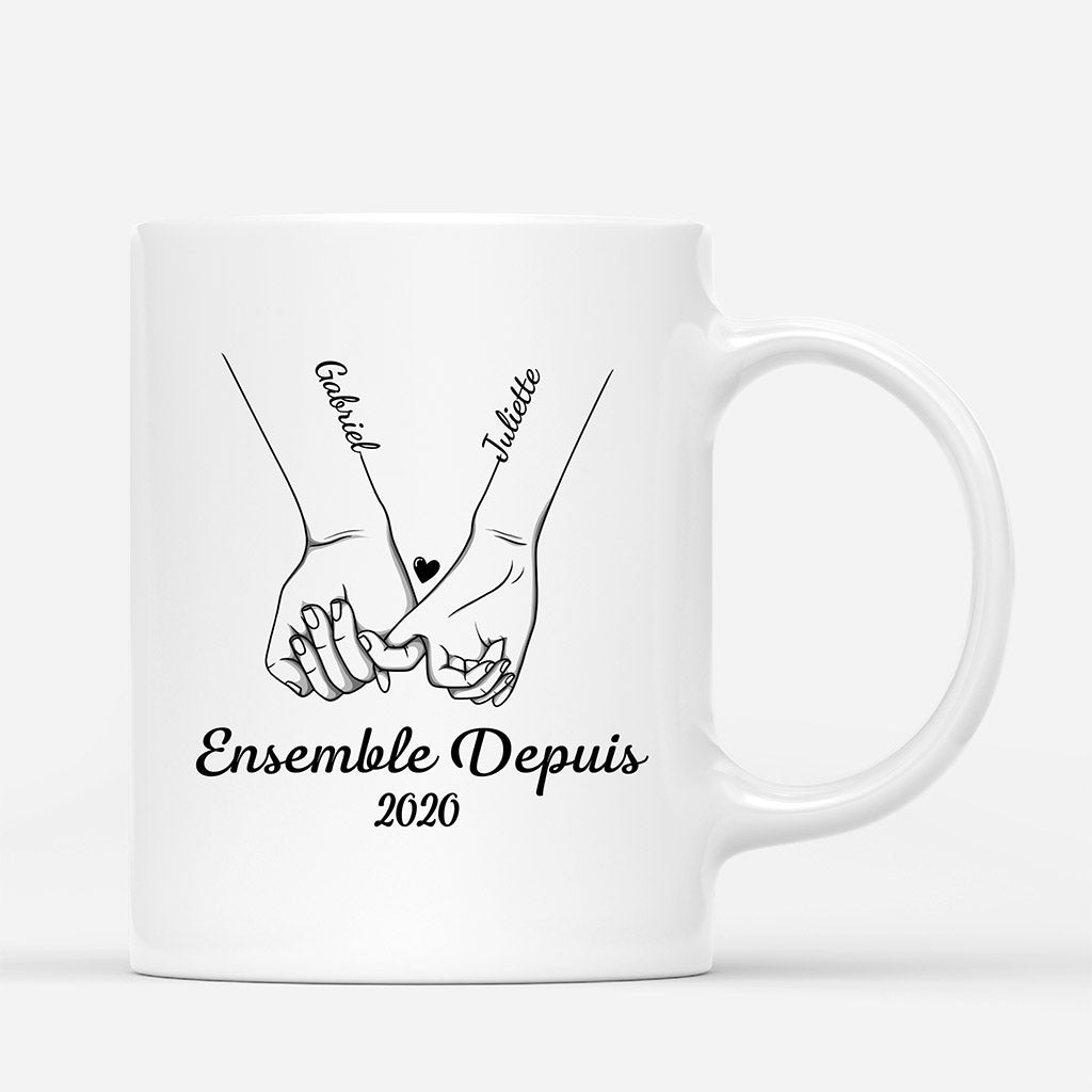 Ensemble Depuis - Cadeau Personnalise Mug pour CouplesAmoureux Ensemble Depuis - Cadeau Personnalise Mug pour CouplesAmoureux