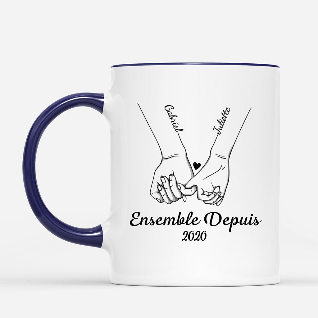Ensemble Depuis - Cadeau Personnalise Mug pour CouplesAmoureux Ensemble Depuis - Cadeau Personnalise Mug pour CouplesAmoureux