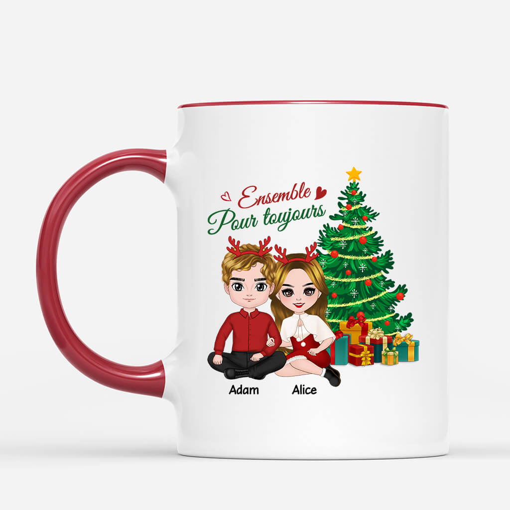 Ensemble Pour Toujours - Cadeau Personnalise Mug pour Couple Ensemble Pour Toujours - Cadeau Personnalise Mug pour Couple