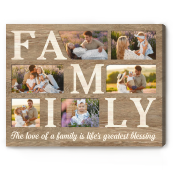 Family Picture Collage Print, Personalized Family Gifts, Gift For Mom And Dad – Best Personalized Gifts For Everyone