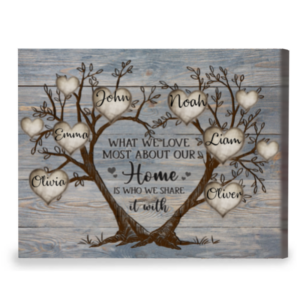 Family Tree Wall Decor With Names, Personalized Family Gifts, Family Tree Names