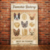 French Bulldog Bakery Canvas