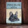 French Bulldog Bedroom Company Canvas