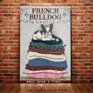 French Bulldog Castle Canvas