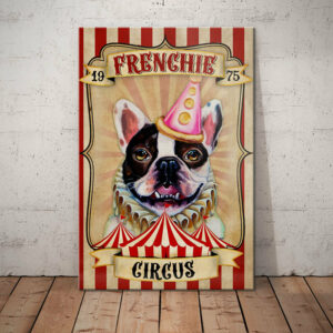 French Bulldog Circus Canvas