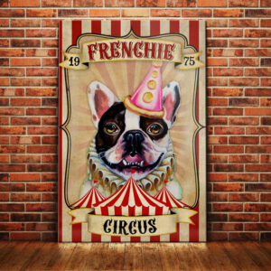 French Bulldog Circus Canvas