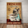 French Bulldog Coffee Club Canvas