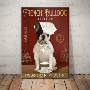 French Bulldog Coffee Company Canvas