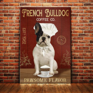 French Bulldog Coffee Company Canvas