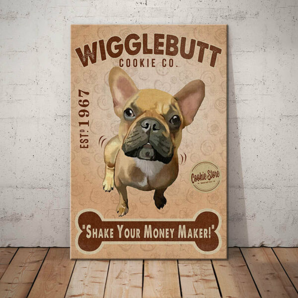 French Bulldog Cookie Company Canvas