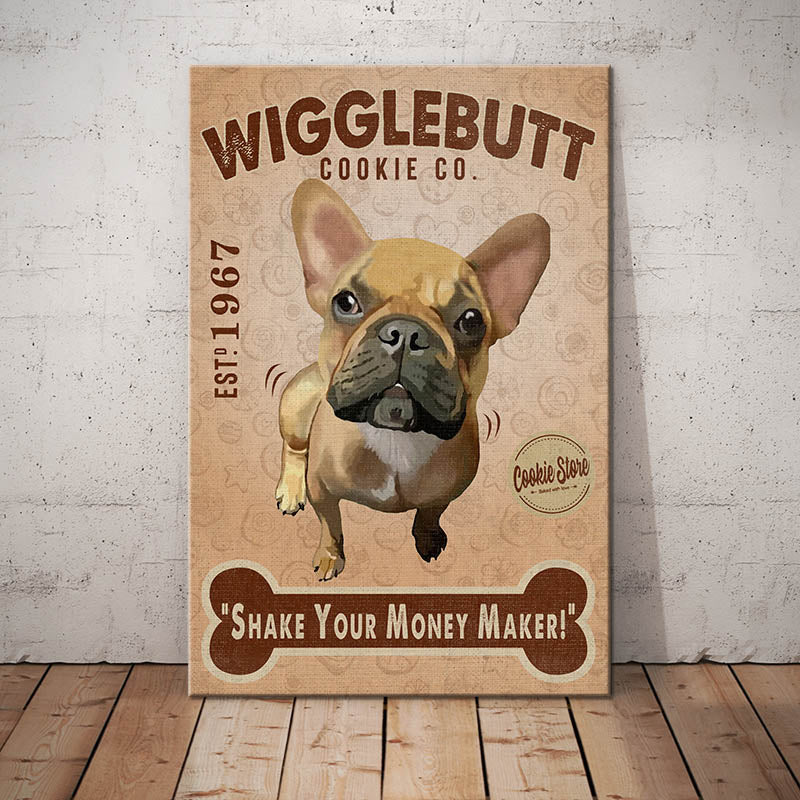 French Bulldog Cookie Company Canvas French Bulldog Cookie Company Canvas