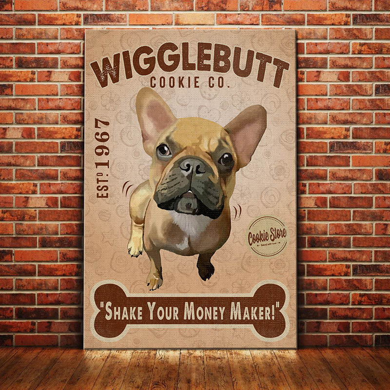 French Bulldog Cookie Company Canvas French Bulldog Cookie Company Canvas