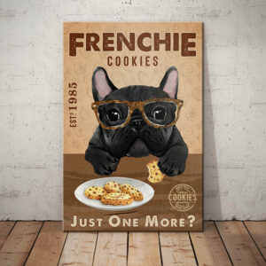 French Bulldog Cookies Company Canvas