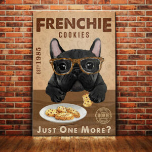 French Bulldog Cookies Company Canvas